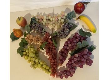 Lot Of Artificial Plastic Fruit Decorations