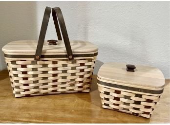 Longaberger Set Of 2 American Craft Tradition Baskets