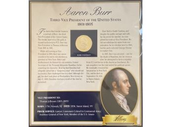 The United States Vice President Aaron Burr Medal