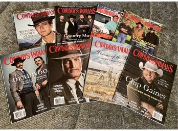 8 Issues Cowboys & Indians Magazines- 2019