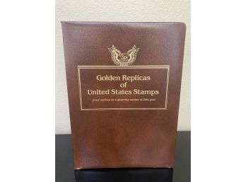 Golden Replicas Of United States Stamps On 22kt Gold Surface