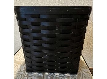 Longaberger Black Waste Basket