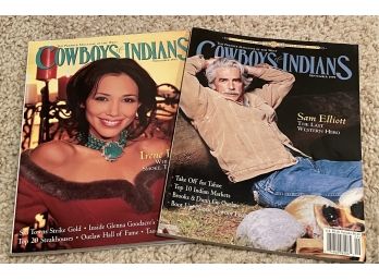 2 Issues Cowboys & Indians Magazines- 1999