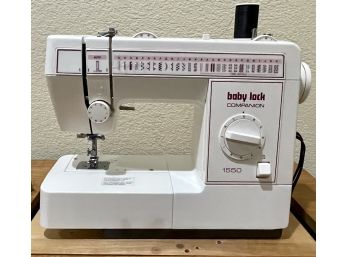 Baby Lock Companion 1550 Sewing Machine In Delta Wood Sewing Cabinet