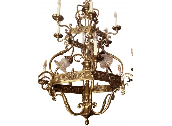 Stunning Circa 1910 French Antique Chandelier In Renaissance Style From Chateau (Originally Paid $35,700)