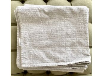 White And Grey Throw Blanket