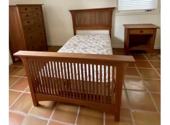 Leopold Stickley Original Handmade Twin Mission Style Bed Frame