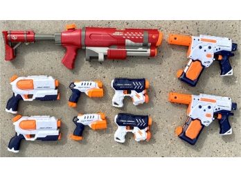 Grouping Of Supersoaker Water Guns