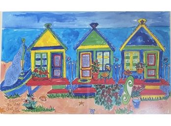 Deborah Cavenaugh Limited Edition Marker Art Titled 'rejoice In The Day That Is Given'