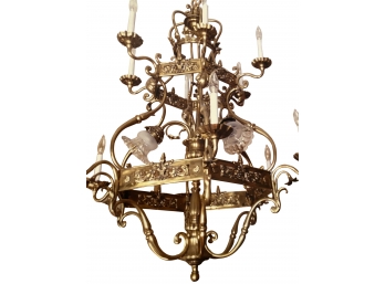 Stunning Circa 1910 French Antique Chandelier In Renaissance Style From Chateau (Originally Paid $35,700)