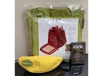New In Packaging Picnic Set, Barbour Key Fob And Bananagrams