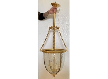 Gorgeous Brass And Glass Pendant Lamp