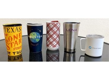 Collection Of Travel Mugs  And Reusable Cups