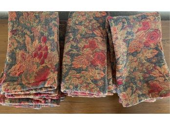 Great Grouping Of Xochi Cotton Brocade Napkins Made In India