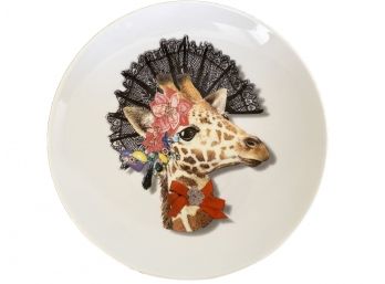 Christian Lacroix 'Love Who You Want' Decorative Giraffe Plate