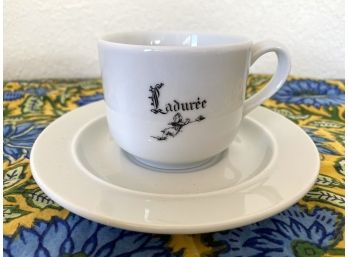 Laduree (famous Macaron) Cup And Saucer By Pillivuyt Made In France