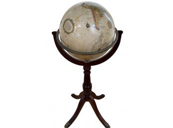 Gorgeous Replogle 16' World Diameter Globe On Lion Footed Stand Made In USA