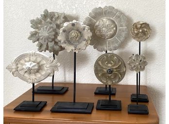 Collection Of Decorative Plaster Molds With Displays