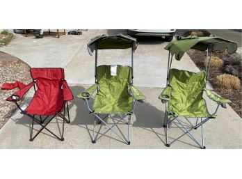 Collection Of Collapsable Outdoor Sport And Camping Chairs