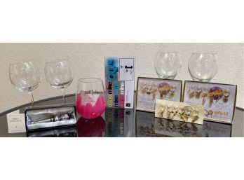 Assortment Of Wine Glasses And Accessories