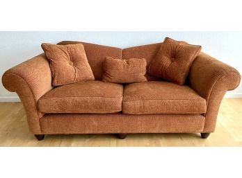 Fabulous Baker Chenille Sofa With Pillows