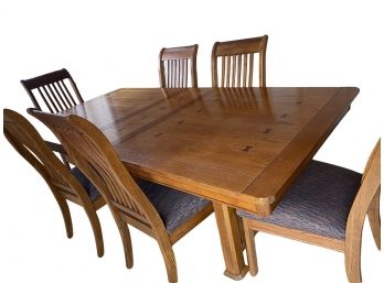 Beautiful Master Design Furniture Ontario Butterfly Joint Design Dining Table With Six Chairs