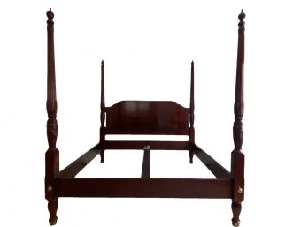 Handsome King Sized Four Poster Frame By Baker Furniture Historic Charleston Reproductions Collection