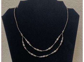Sterling Silver One And A Half Strand Necklace