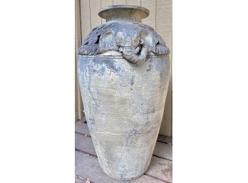 Beautiful Large Ceramic Elephant Jar