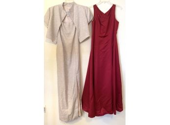 2 Womens Evening Gowns. Size 10