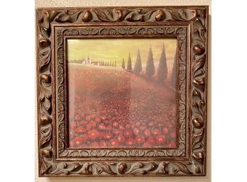 Poppy Field Print In Frame
