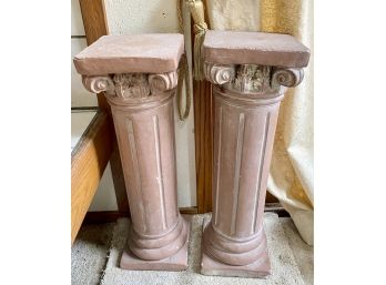 2 Heavy Pedestals Or Plant Stands
