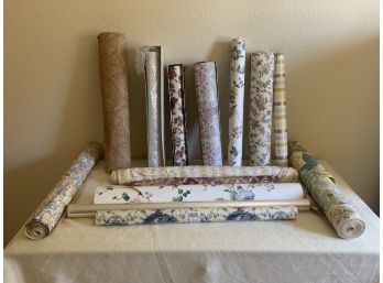 Large Collection Of Vintage Floral Wall Paper