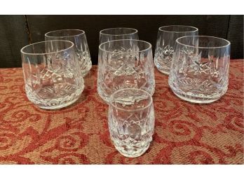 6 Waterford Drinking Glasses & One Matching Shot Glass