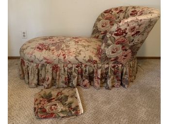 Beautiful Floral Fainting Chair With Repair Fabric