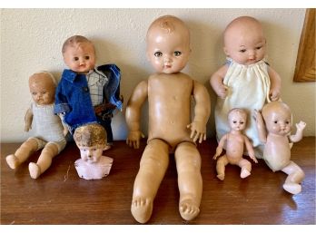 Lot Of Vintage And Antique Dolls