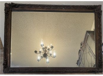 Beautifully Carved Wood Frame Wall Mirror (40' X 28.5')