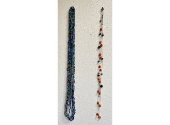Very Long Strands Of Beads -- Costume Jewelry Or Beads For Recycling!
