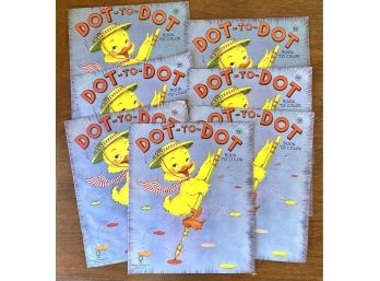 Lot Of Dot To Dot Vintage Coloring Books