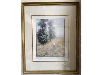 Monet Print In Gold Frame 24x30