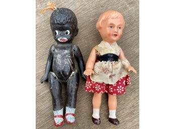 Two Antique Small Dolls