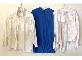 3 Silk Shirts Size Medium And PXL