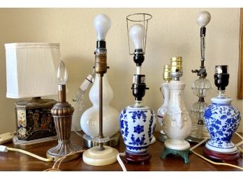 Large Lot Of Misc. Lamps
