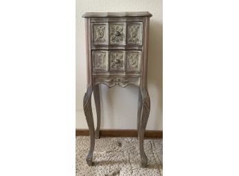 Distressed 2 Drawer Side Table With French Dovetails- Solid Wood