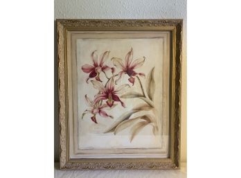 Orchid Print In Frame