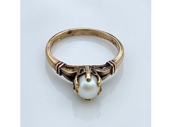 Stunning 10k Gold Hand-Wrought Ring