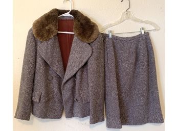Womens Size 12 Tweed Suit