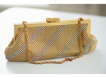 New With Tags Whiting & Davis Designer Evening Bag With Chain Strap