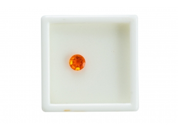 Approximately .40 CT 6MM Round Mexican Fire Opal
