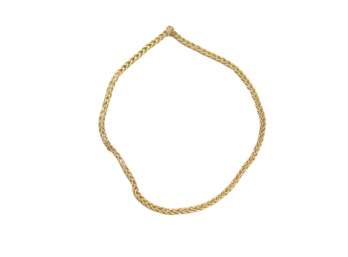 Beautiful 14k Double Strand Woven Rope Chain Weighs 4.75 Grams
